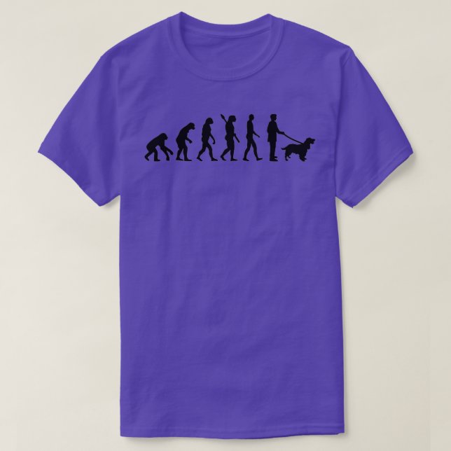 Evolution Cocker Spaniel  T-Shirt (Design Front)