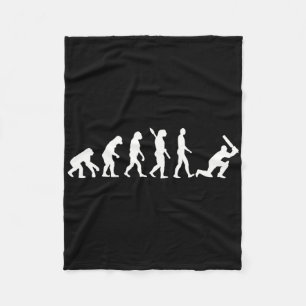Evolution Cricket Player Fleece Blanket