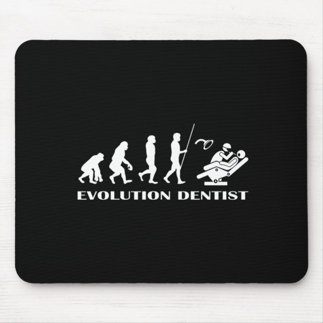 Evolution Dentist Dentistry Teeth Tooth Doctor Gif Mouse Pad (Front)