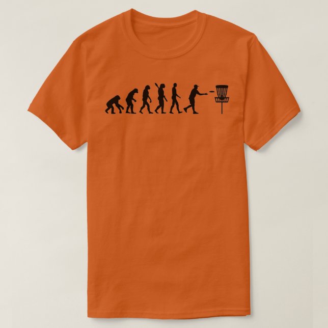Evolution Disc golf T-Shirt (Design Front)