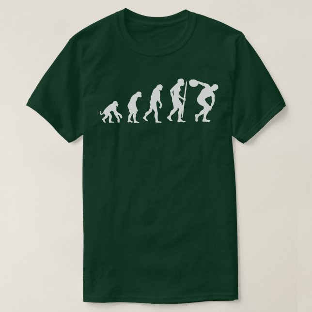 Evolution discus throw Discobolus discus thrower T-Shirt (Design Front)