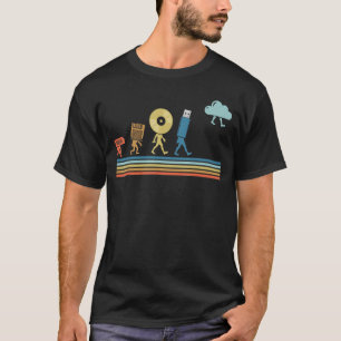 Evolution Diskette Cd Usb Cloud Software Script Ht T-Shirt