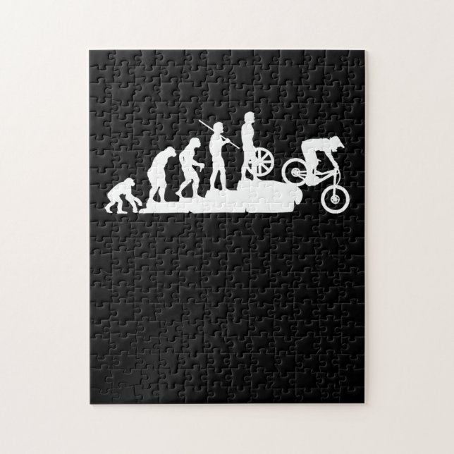evolution downhill mountain bike mountain jigsaw puzzle (Vertical)