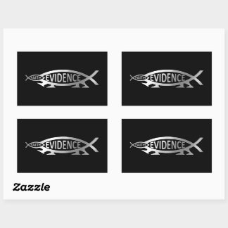 Evolution - Faith / Evidence Rectangular Sticker