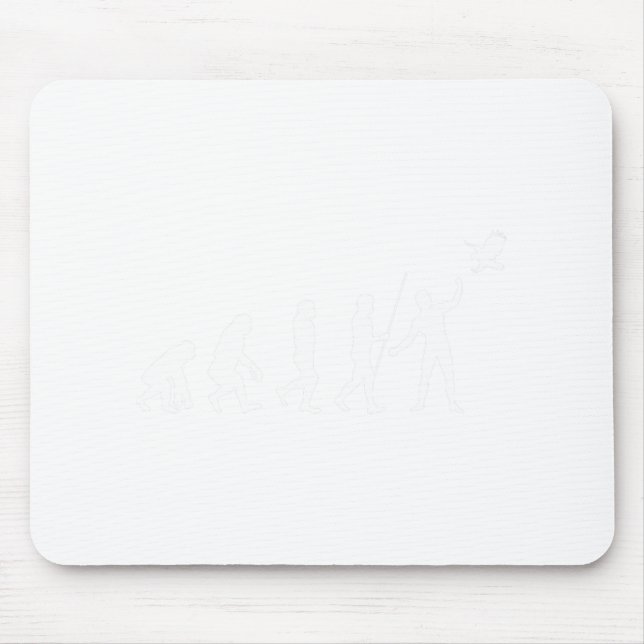 Evolution Falconer Falcon Falconry Falcons Hunting Mouse Pad (Front)