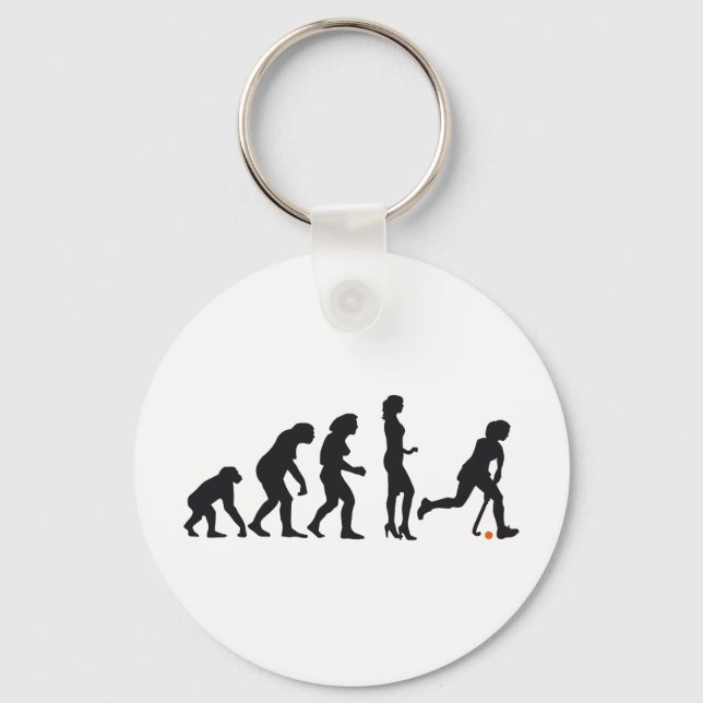 evolution female hockey key ring (Front)