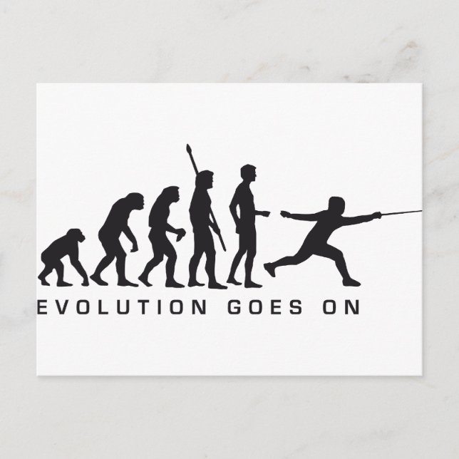 evolution fencer postcard (Front)