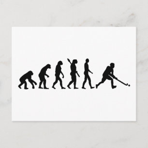 Evolution Field hockey Postcard