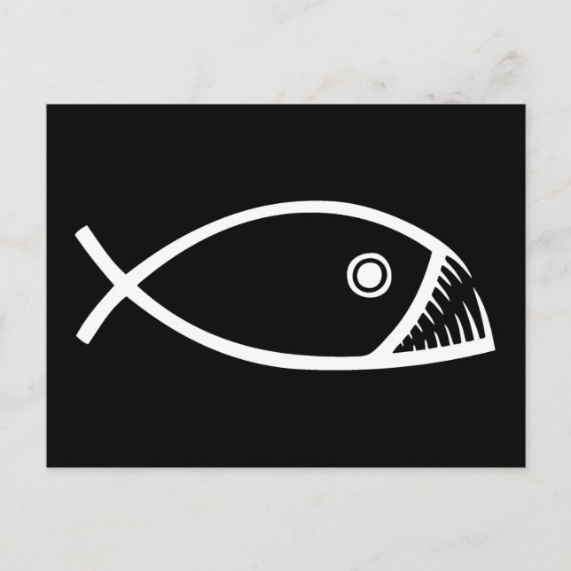 Evolution Fish Postcard (Front)