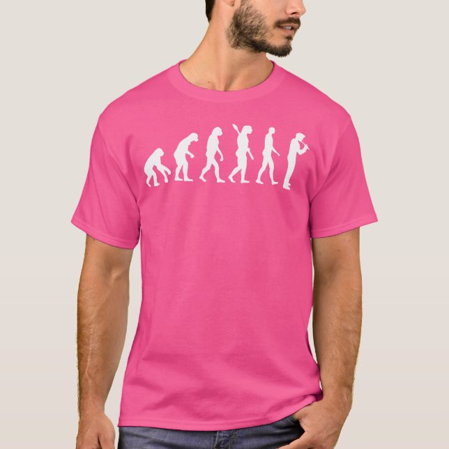 Evolution Flute Player T-Shirt (Front)