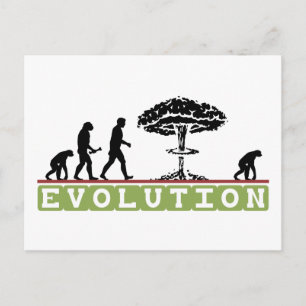 Evolution Funny Evolve Postcard