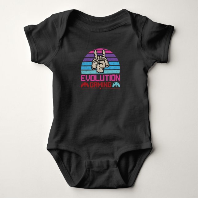 Evolution Gaming | Video game Baby Bodysuit (Front)