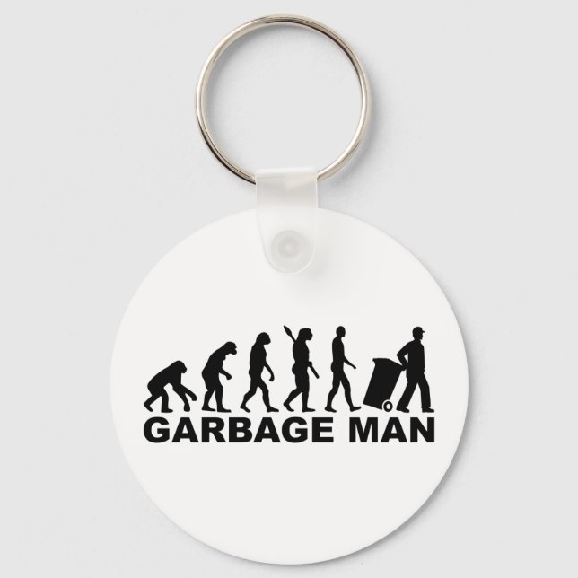 Evolution garbage man key ring (Front)