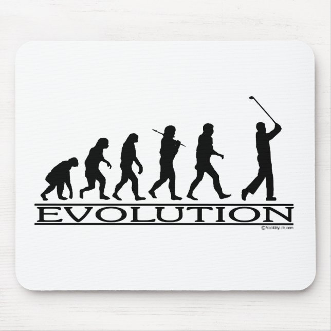 Evolution - Golf - Man Mouse Pad (Front)
