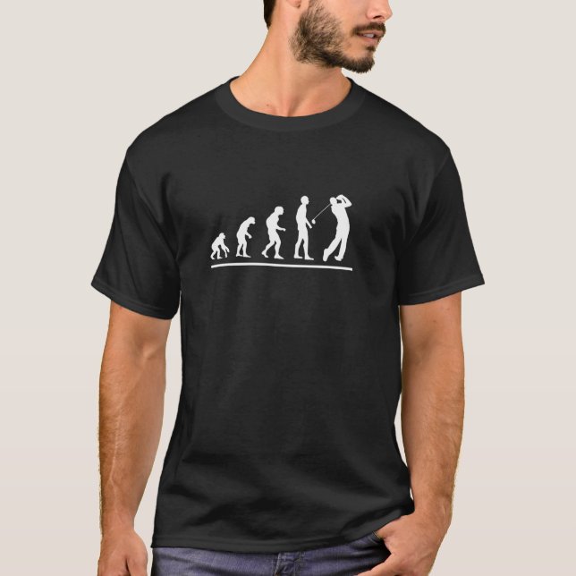Evolution Golf Player Funny Golfing Gift  T-Shirt (Front)