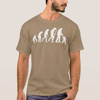 Evolution grandpa pram grandfather gift idea T-Shirt
