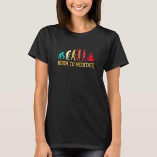Evolution Graphic Meditating Meditation Relaxation T-Shirt