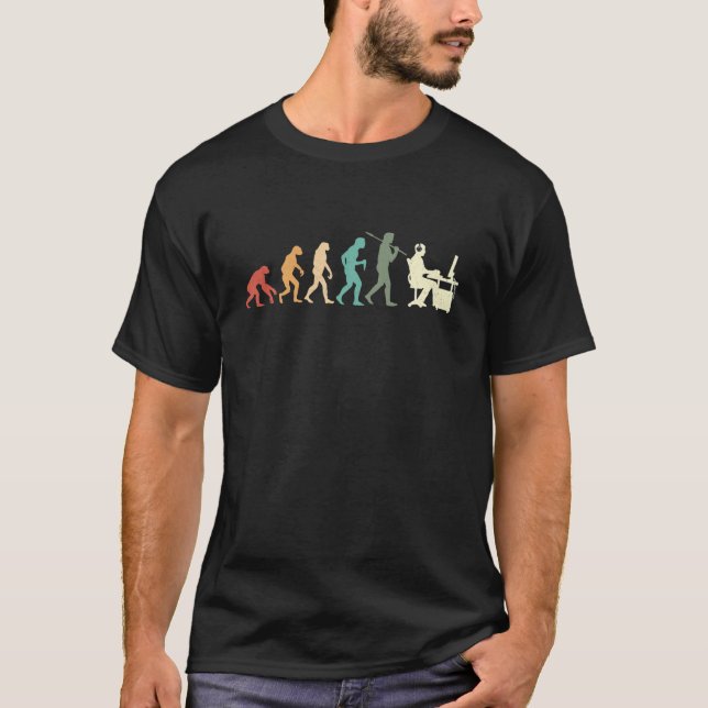 Evolution Graphic Video Game Player Gaming Gamer P T-Shirt (Front)
