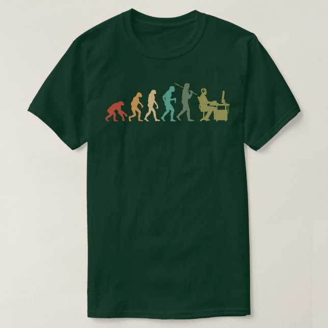 Evolution Graphic Video Game Player Gaming Gamer P T-Shirt (Design Front)