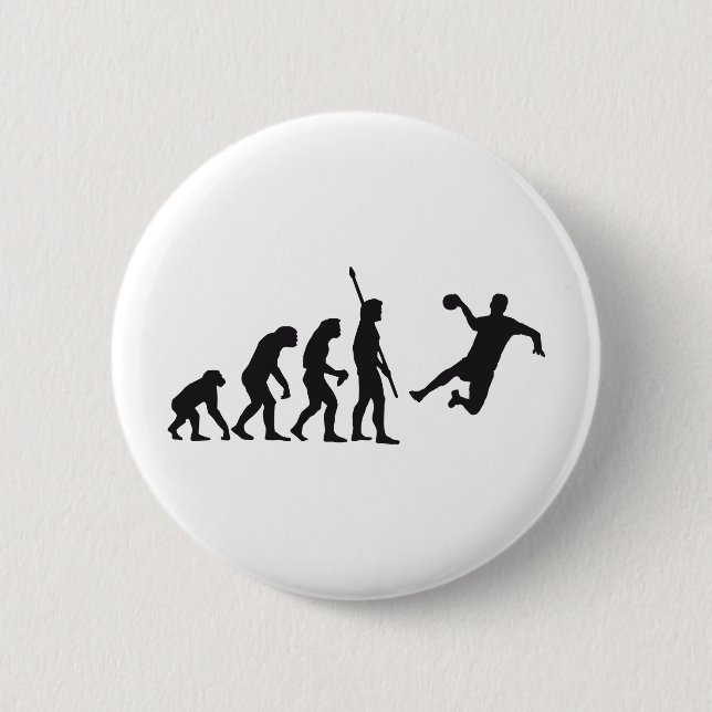 evolution handball 6 cm round badge (Front)