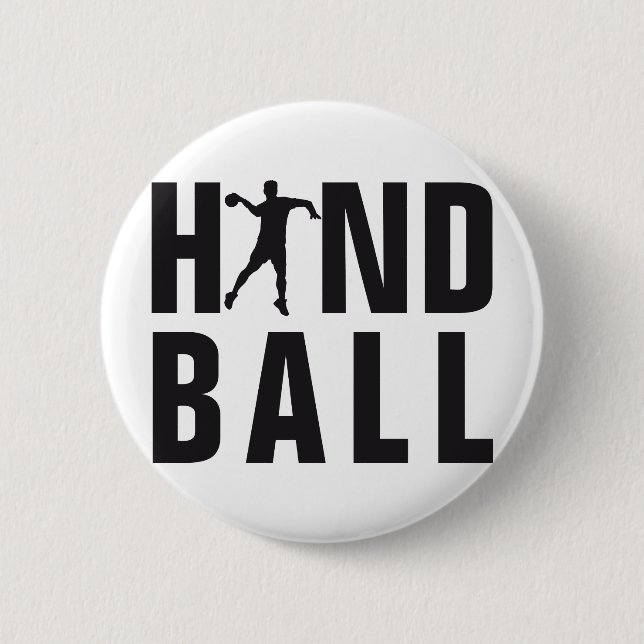 evolution handball 6 cm round badge (Front)
