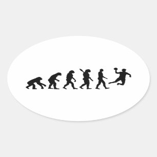 Evolution Handball Oval Sticker