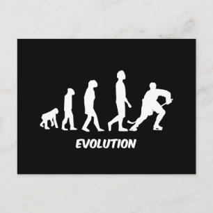 evolution hockey postcard