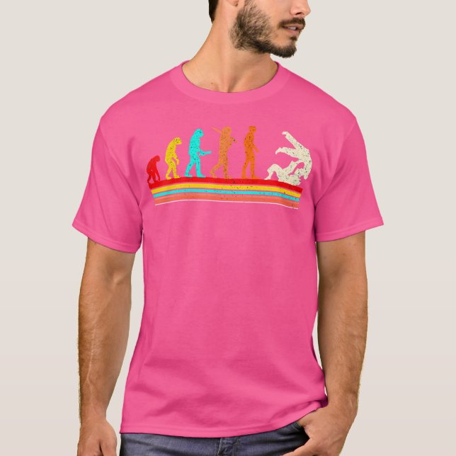 Evolution Judo Martial Arts Funny Judo T-Shirt (Front)
