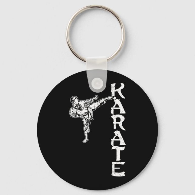 Evolution Karate Taekwondo Aikido Ju-Jutsu Kung-Fu Key Ring (Front)