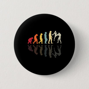 Evolution Kickboxing Martial Arts Knockout Fistfig 6 Cm Round Badge