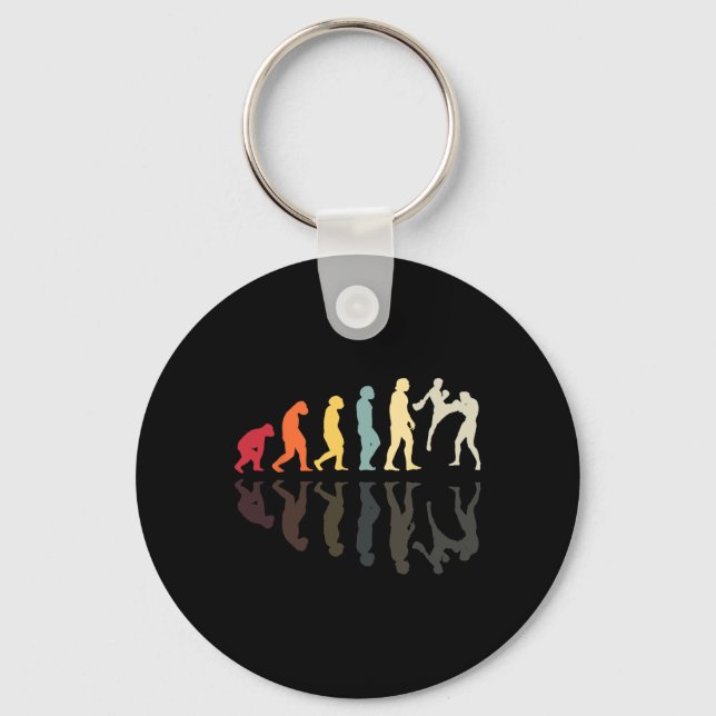 Evolution Kickboxing Martial Arts Knockout Fistfig Key Ring (Front)