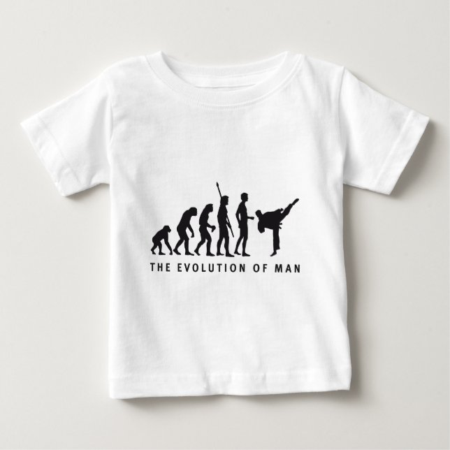 evolution martial arts baby T-Shirt (Front)