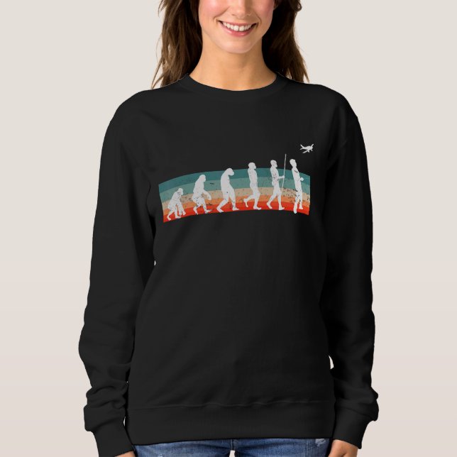 Evolution Model Flight  Rc Aeroplane Aviator Sweatshirt (Front)