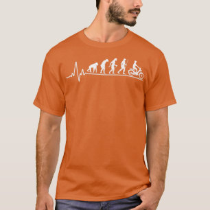 Evolution Moped Driver Heartbeat Moped Steyr Moped T-Shirt