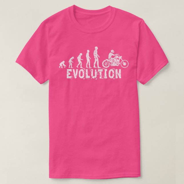 Evolution motorbike (white)   T-Shirt (Design Front)