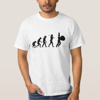 Evolution of a Bass Drummer (basic white) T-Shirt