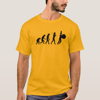 Evolution of a Bass Drummer (light colours) T-Shirt