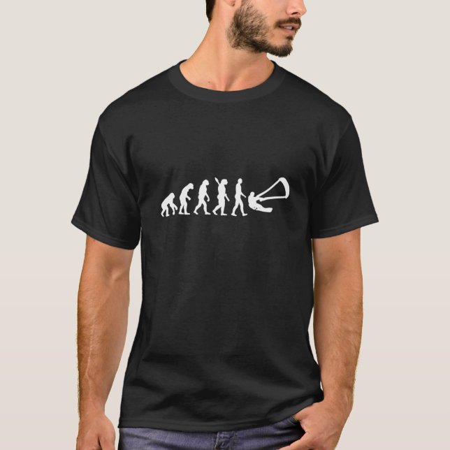 Evolution Of A Kitesurfer Or Windsurfer For Men An T-Shirt (Front)