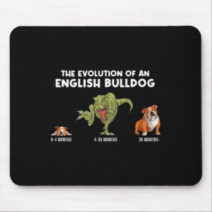 Evolution Of An English Bulldog Mum Fun Bulldog  Mouse Pad