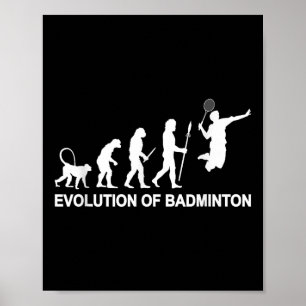 Evolution Of Badminton Poster