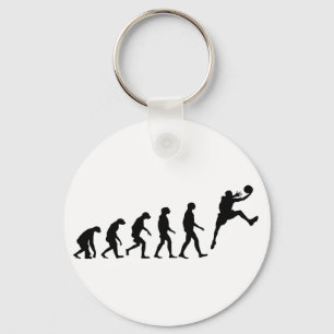 Evolution of Basketball Key Ring