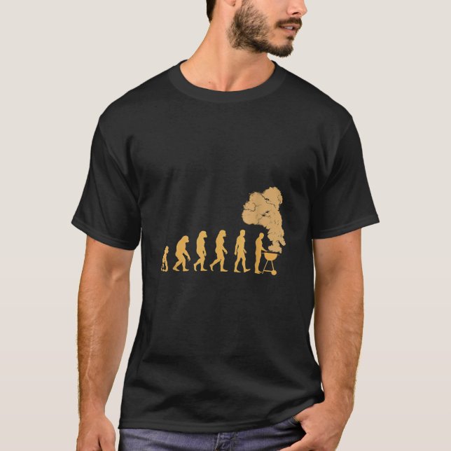Evolution of BBQ Cooking Grilling Outdoor T-Shirt (Front)