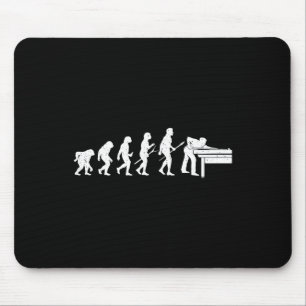 Evolution Of Billiards Game - Pool Player Sports L Mouse Pad