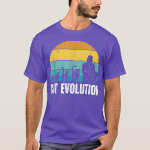 Evolution Of Black Cat Funny Vintage Retro Cat Lov T-Shirt