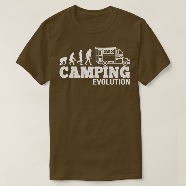 Evolution of Camping I Funny Camper gift 1 T-Shirt (Design Front)