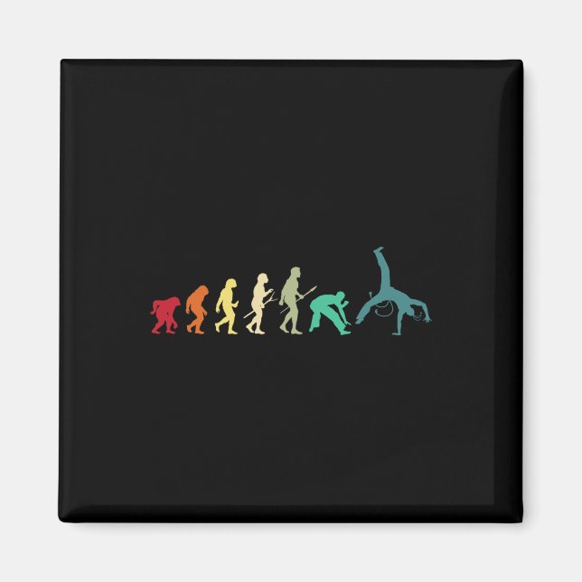 Evolution Of Capoeira - Brazilian Martial Arts Kic Magnet (Front)