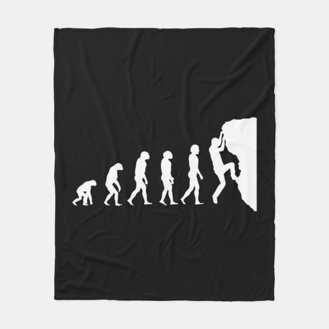 Evolution of Climbing  Fleece Blanket (Front)