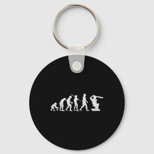 Evolution Of Cricket T Shirt Funny Clic World Gift Key Ring