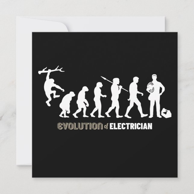 Evolution of Electrician Card (Front)