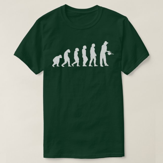 Evolution Of Gardener Gardening Garden  T-Shirt (Design Front)